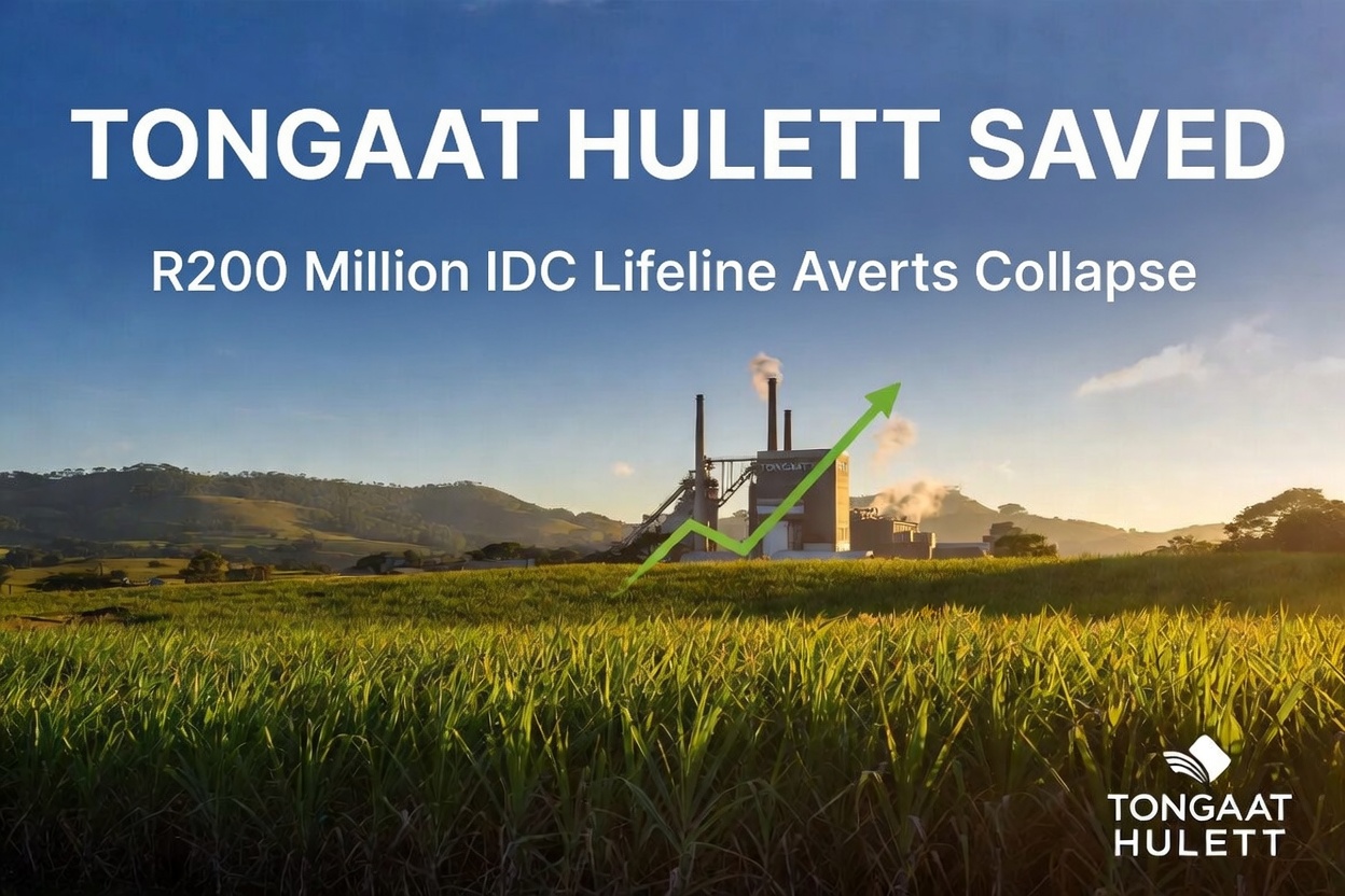 WATCH: Tongaat Hulett Saved from Liquidation: R200 Million IDC Lifeline Buys Critical Time for South African Sugar Giant